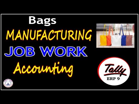 Manufacturing Job Work Accounting Entries in Tally ERP 9