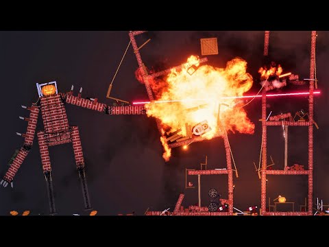 RoboPUMPKIN VS. Humans in People Playground