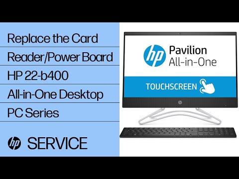 Replace the Card Reader/Power Board | HP 22-b400 All-in-One Desktop PC Series | HP