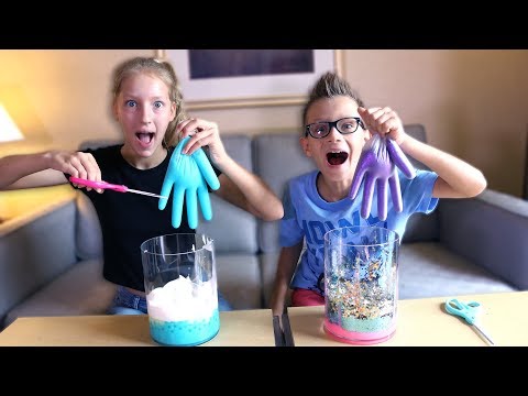 MYSTERY BOX of SLIME GLOVES CHALLENGE!!!