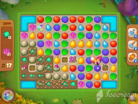 Gardenscapes gameplay level 3099! NO BOOSTERS USED!