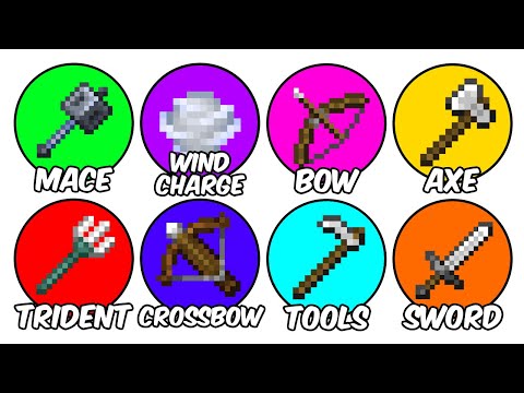 Every Minecraft WEAPON Explained In 28 Minutes