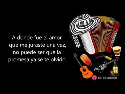 No Fue Mi Error- Los Tiernos Del Vallenato (letra)