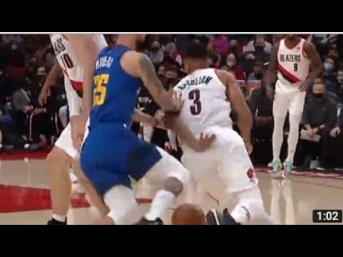 CJ McCOLLUM collapsed Video footage -J McCOLLUM Injury video_ CJ McCOLLUMcollapsed_ CJ McCOLLUM