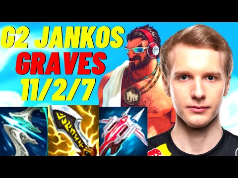 G2 JANKOS PLAYS GRAVES VS HECARIM JUNGLE |EUW CHALLENGER PATCH 11.6| [League of Legends]FullGameplay