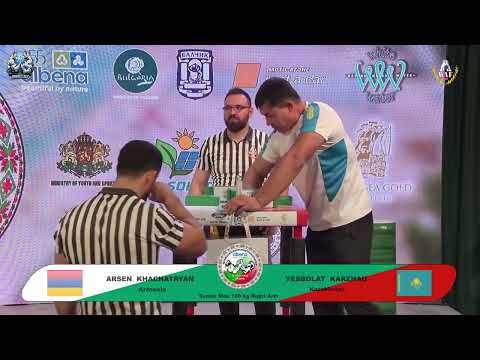 Arsen Khachatryan vs Yesbolat Karzhau | Up to 100 kg | XLVI WORLD ARMWRESTLING CHAMPIONSHIP | 2025