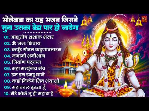 शिव भक्ति भजन : आशुतोष शशाँक शेखर, ॐ नमः शिवाय, कर्पूर गौरम करुणावतारं, शिव अमृतवाणी व शिव आरती