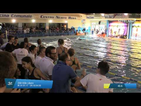 Serie 5 dei 200 Stile Libero  Assoluti Femmine Agonisti - Meeting di Halloween 10Trofeo citta' di R