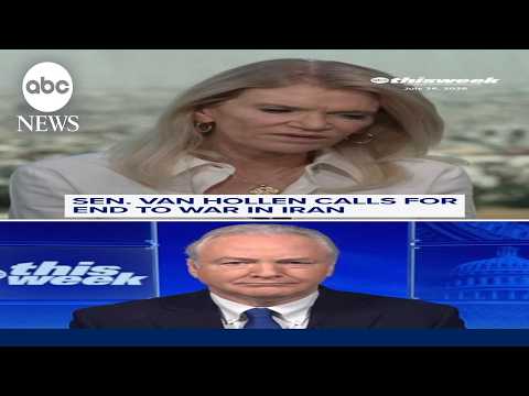 Sen. Van Hollen calls for end to war in Iran
