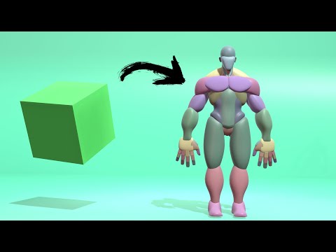 Blender Stylized Male character blockout
