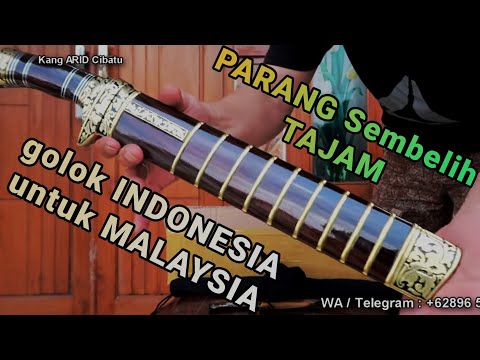 INDONESIA go INTERNASIONAL PARANG GOLOK SEMBELIH PREMIUM Baja Bohler K110 dikirim ke MALAYSIA