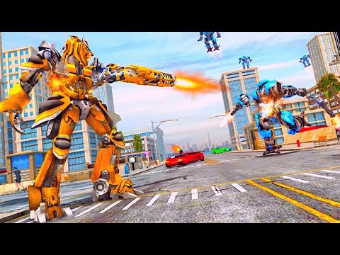 Lion Robot Car Futuristic Robot Transformation Android Gameplay