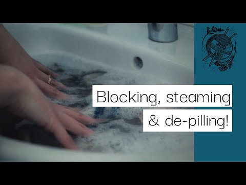Blocking / Finishing Hand knits... Jumpers, Hats, Socks etc. | Heather & Hops Knitting Podcast