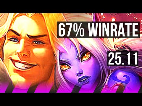 TARIC & Lucian vs SORAKA & Varus (SUP) | 67% winrate, 3/1/8 | KR Master | 25.11
