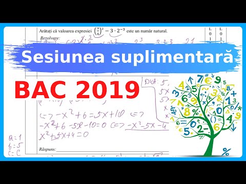 BAC Sesuinea suplimentară la mate 2019. TEST REZOLVAT