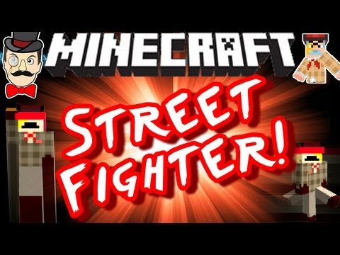 Minecraft STREET FIGHTER ! Creeper Hadouken Mod !