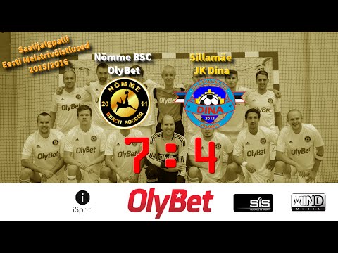 Nõmme BSC OlyBet - SJK Dina 7:4 | Estonian Futsal Saaliliiga 2015/2016