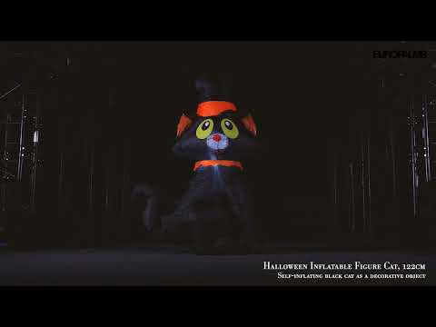 EUROPALMS Halloween Aufblasbare Figur Katze, 122cm