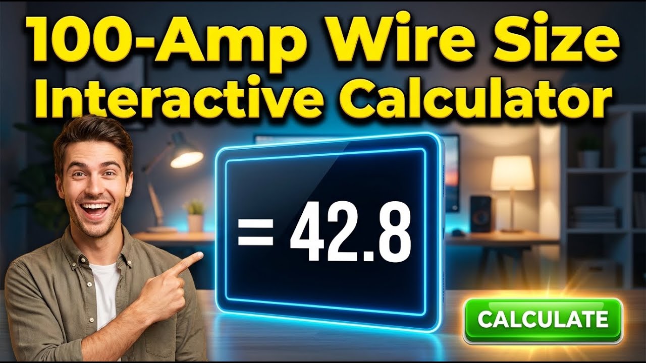 100-Amp Wire Size Interactive Calculator