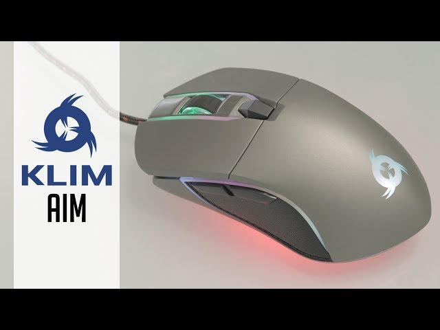 Klim Aim RGB Gaming-Maus 7000DPI Grau video