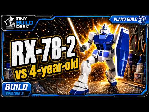 Tiny Build Desk Gunpla hobby video thumbnail