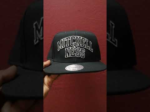 Mitchell and Ness Black & White Arch Snapback