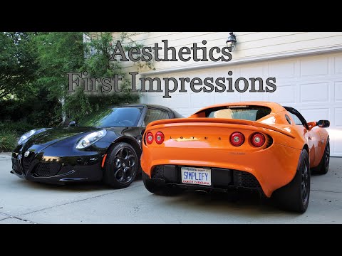 Lotus Elise vs Alfa Romeo 4C Aesthetics First Impressions