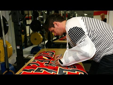 Sean Monahan talks about wrist surgery
