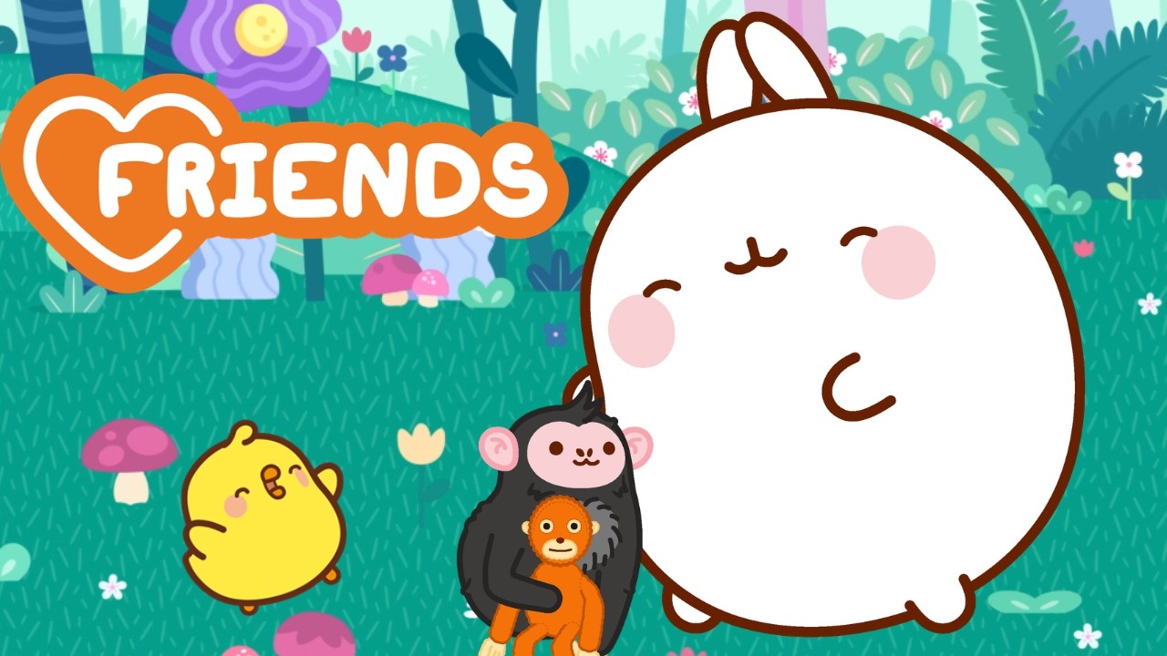 Molang Saves the Baby Monkey! 🐒💛Molang’s Cutest Rescue Moments