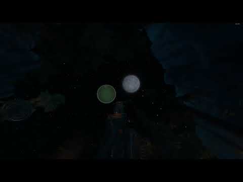 Quantum Moon visible during wake-up sequence - Outer Wilds