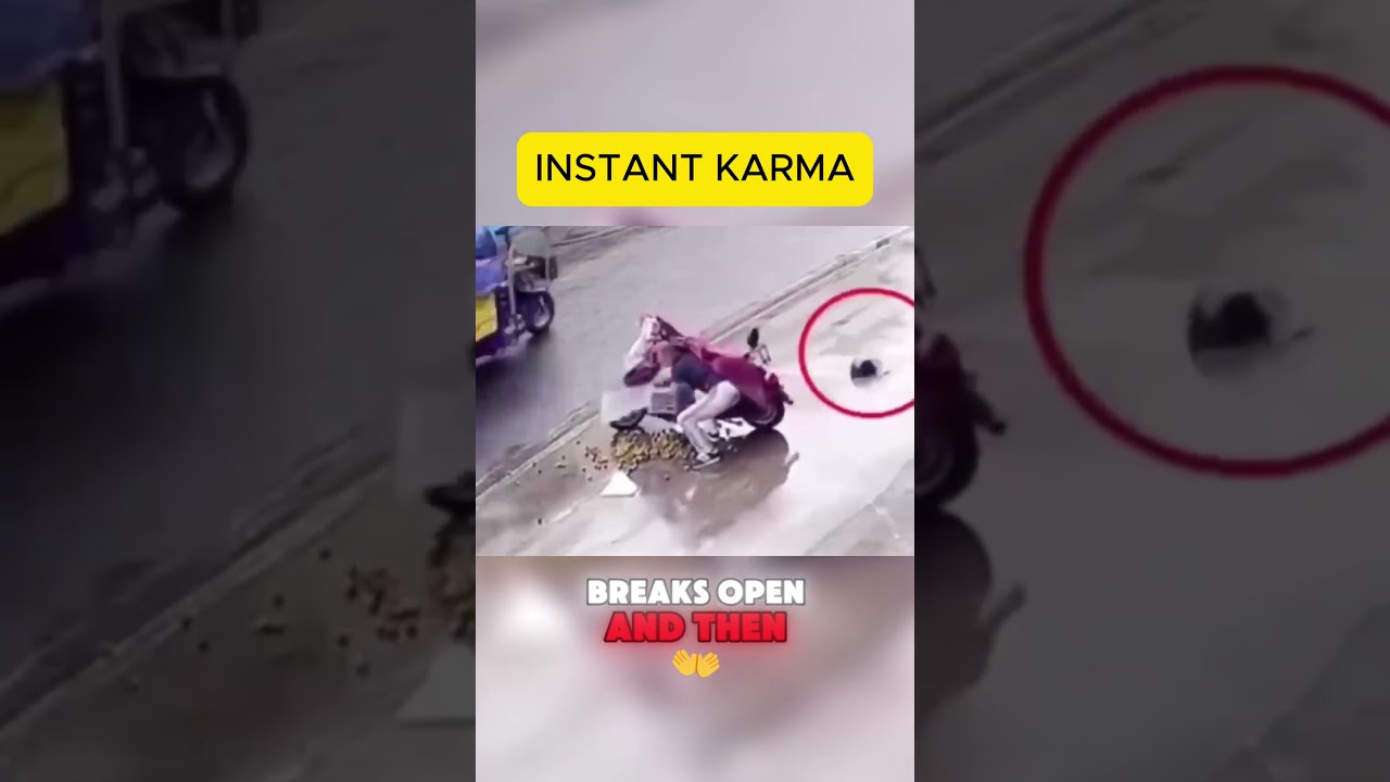 Thief gets insane INSTANT KARMA #shorts