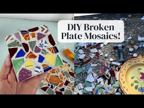 How to Make Mosaics with Broken Plates