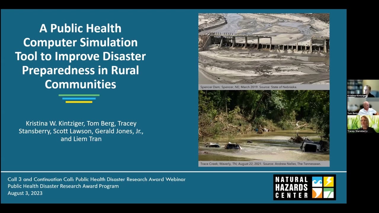 2023 Public Health Disaster Research Award Webinar
