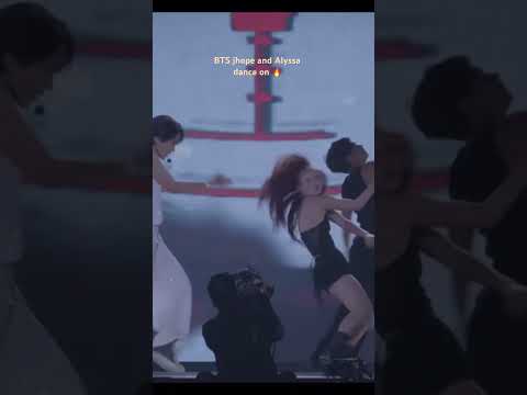 BTS j-hope with his dance partner Alyssa on 🔥 #killing_it_girl