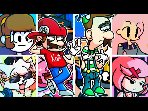 DAY OUT V2 but Every Turn a Different Character Sings🎙 (FNF Day Out V2 but Everyone Sings It)