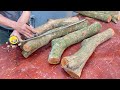 Creative Woodworking Idea From Discarded Pieces Of Wood Combined With Solid Wood | Cheap Woodworking
