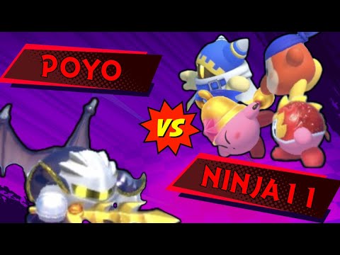 Poyo (MK) vs ninja11 (Mago/Bandana Dee/Bell/Wrestler) Kirby Fighters 2 Nebula Nights 5 Winners Semis