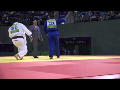 Levan Matiashvili vs Michal Horak European judo teams championships - Baku 2015