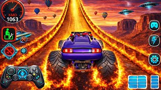 Monster Truck Mega Ramp 🚗💥 Extreme Sky Gear Stunt Gameplay | Impossible Jumps!"