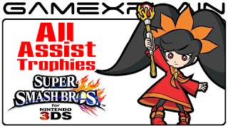 All Assist Trophies in Smash Bros 3DS *Updated!*