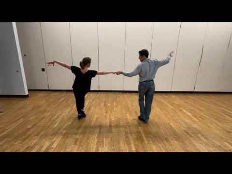 Foxtrot class notes- grapevine, points, side by side, shadow switch and weave #foxtrot #basics 