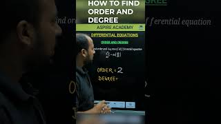 How to Find Order and Degree of Differential Equation | Class 12 Maths