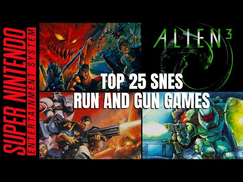 Top 25 SNES RUN AND GUN Shooters of All Time | Best SNES Games