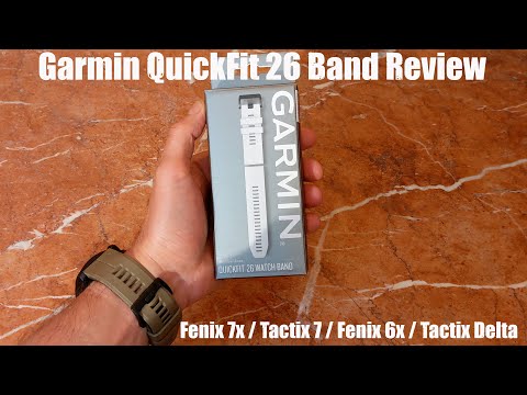 Garmin QuickFit 26mm White band : Fenix 7X Tactix 7