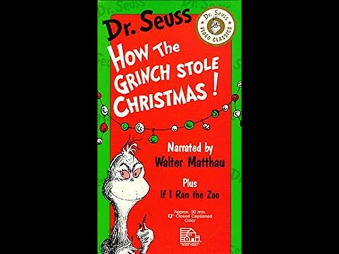Dr. Seuss Video Classics: How the Grinch Stole Christmas! plus If I Ran the Zoo (1992) VHS