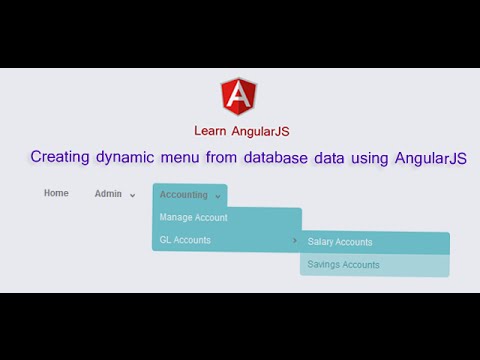 Creating Dynamic Menu From Database Data Using Angularjs