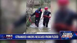 Stranded Walker County hikers rescued from flood