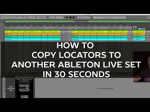How to copy locators from one Ableton Live Set to another in under 30 seconds - Max for Live