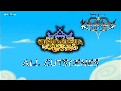 Olympus Coliseum ALL CUTSCENES [1080p] | Kingdom Hearts Union X [Cross]