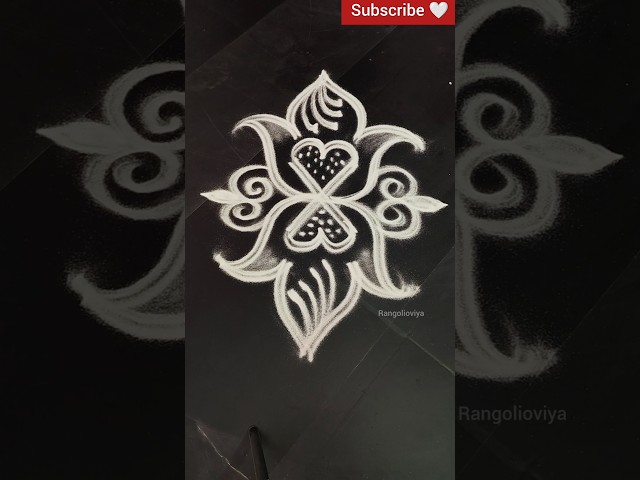 Big beautiful kolam design for poojas - video 2